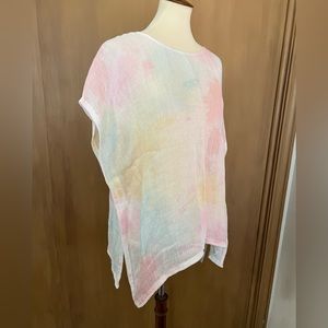 JJill XS/S linen summer season poncho